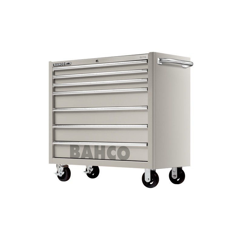 Carro de acero inoxidable de 40" con 7 cajone