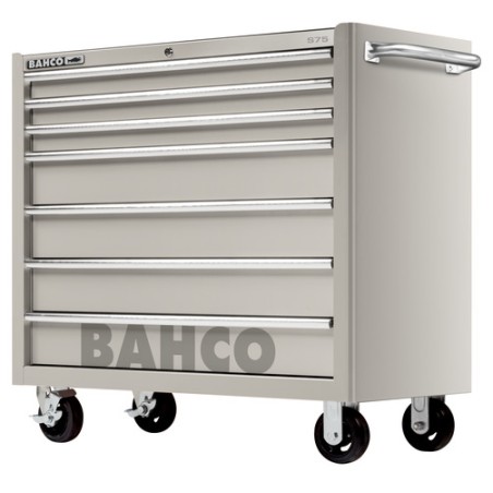 Carro de acero inoxidable de 40" con 7 cajone