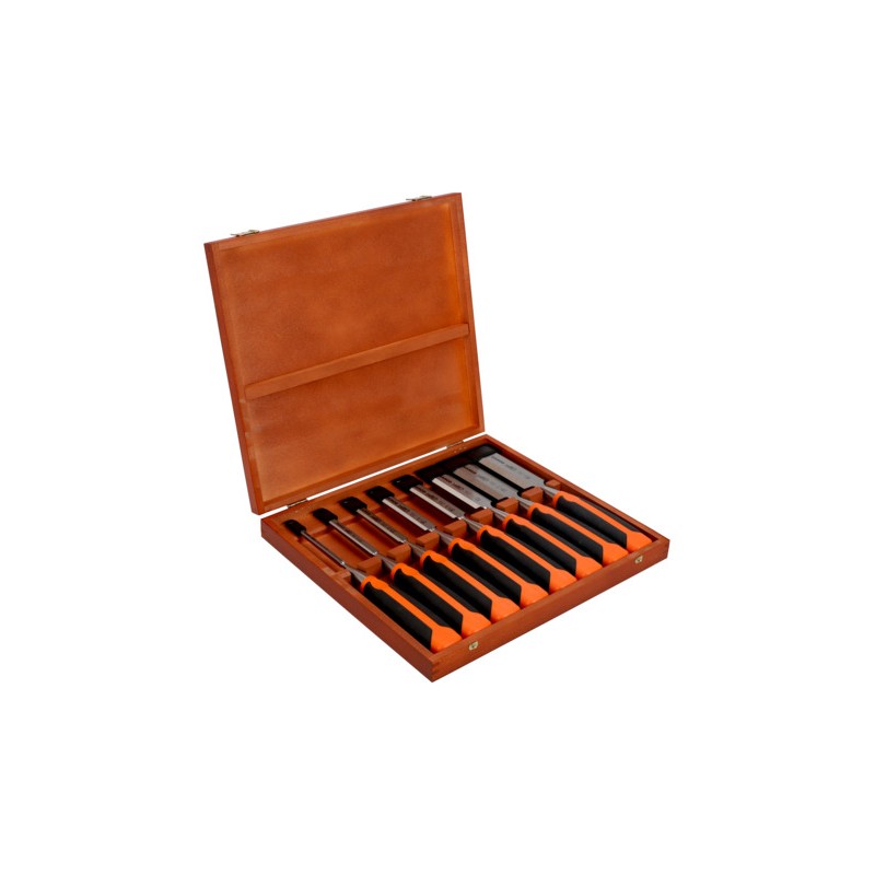 Jgo 8 Formones Caja Madera