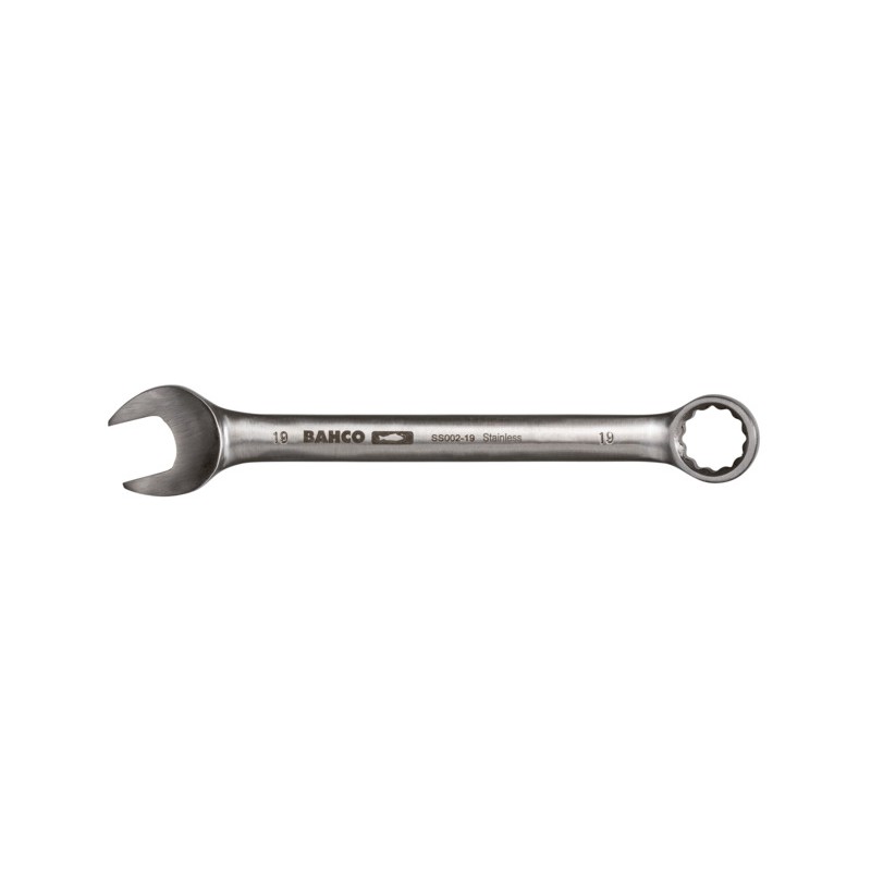 Llave combinada acodada de acero inoxidable d